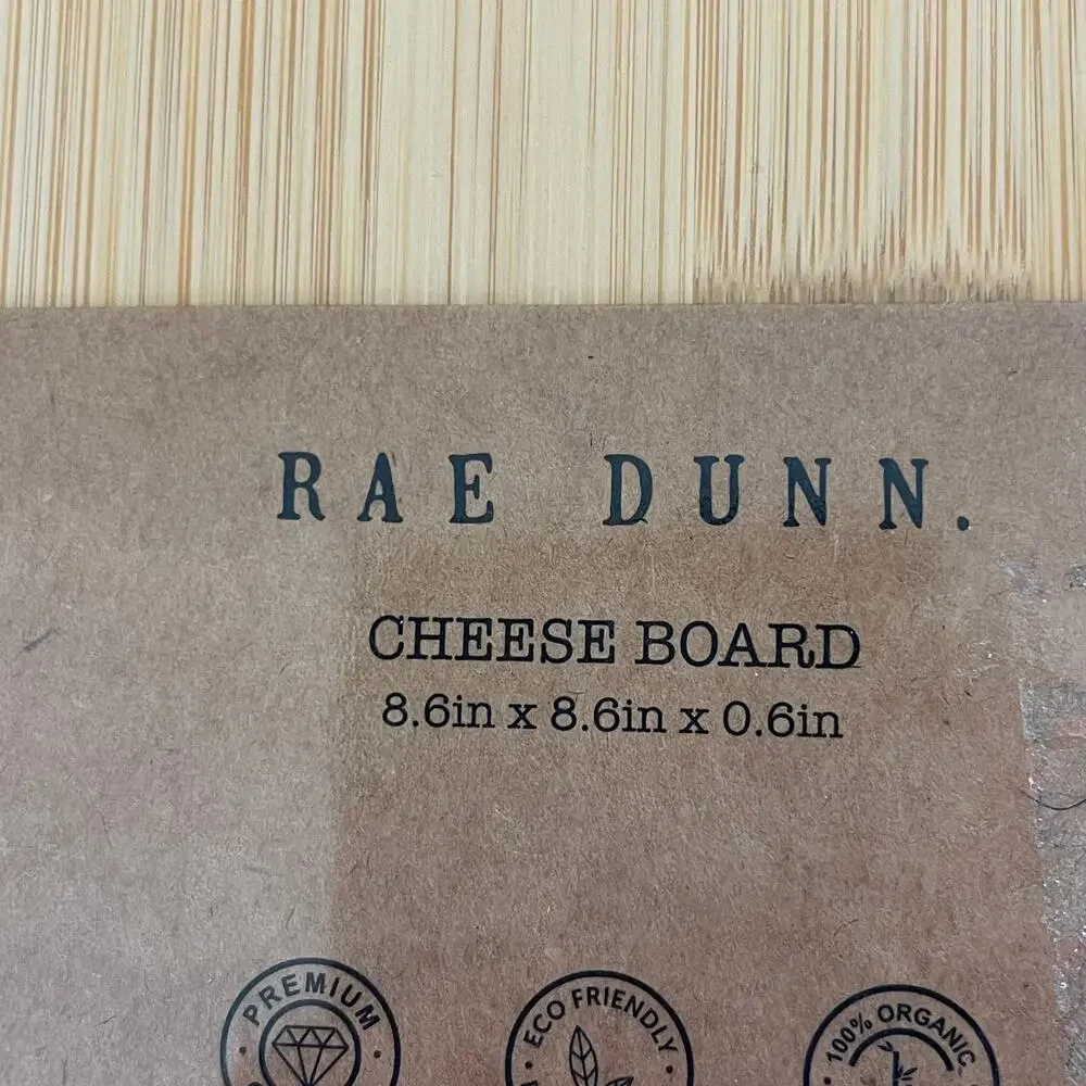 NWT NEW Rae Dunn Cheese‎ Please Cheese Board Appetizers Gift Entertain Bamboo